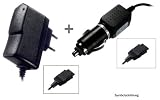 Samsung SGH D900i / E200 Ladegerät-Netzteil + KFZ-Ladekabel