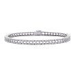 Sterling Silver 2 ct. Diamond Tennis Bracelet