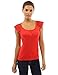 PattyBoutik Women's Floral Lace Crochet Shoulder Sleeveless Top