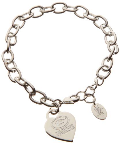 NFL Green Bay Packers Heart Tag Bracelet
