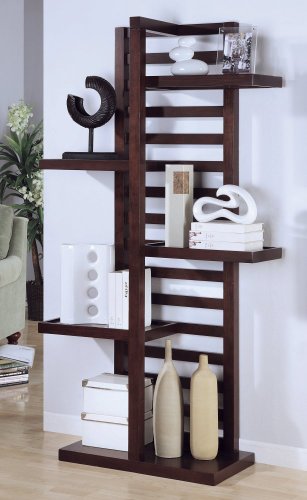 Display Bookcase in Cappuccino - Coaster