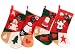 Felt Patch Work Look Christmas Stocking 40Cm - Set Of 4 - Designs May Vary Or Be Duplicated
