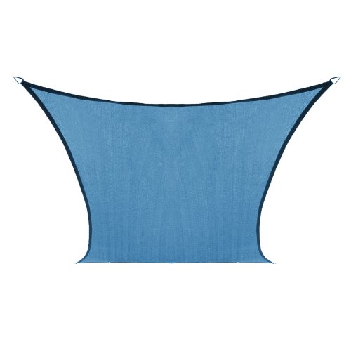 Coolaroo Custom Square Shade Sail, Sky Blue, 18 by 18-Feet