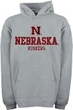 Nebraska Cornhuskers Kids 4-7 Grey adidas Tackle Twill Hooded Sweatshirt