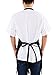 Qishi Wear Chef Kitchen Bib Aprons - Professional Grade for Home or Professional Kitchen, Durable, Comfortable, Easy Care