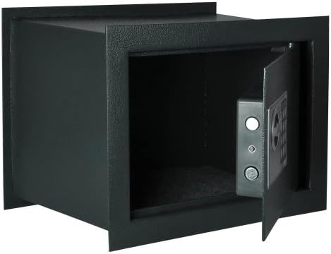 Blue Gray 1.0 Wall/Inground Flat Box Safe Lock Digital Home Security Gun Cash Keyless Lock