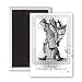 The Baker (engraving) (b/w photo) by French.. - 3x2 inch Fridge Magnet - large magnetic button - Magnet