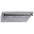 PKM UBH3001 Unterbau Dunstabzugshaube, Edelstahl, 2 Aluminium-Dauerfettfilter