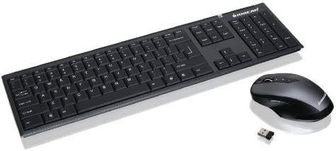 IOGEAR Long Range 2.4 GHz Wireless Keyboard and Mouse Combo (GKM552R) PC, Computer, Hardware