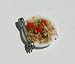 Dollhouser Miniature Salad on a Plate with a Fork