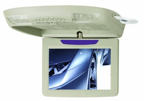 BOSS BV9.2TA 9.2 -Inch Widescreen TFT Flip-Down Monitor/DVD Combo with Infrared Transmitter, Dome Lights, Swivel, DVD/DVD-R/MP4/MP3/CD/VCD (Tan)