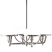 Stratford 4-Light Chandelier - Polished Nickel Finish with Opal Matte Glass Shade