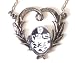 Twilight Inspired Necklace~ "Gothic Heart Cullen Crest Pendant~ Rare Necklace!!