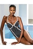 Newport News Shape fx Sculpting and slimming polka-dot maillot