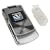 Bargaincell - Brand New Motorola MOTORAZR V3xx Snap On Translucent Clear Case Cover with Removable Belt Clip