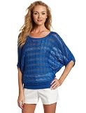 525 America Women's Sideway Cable Mesh Sweater