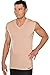 ALBERT KREUZ Men's Invisible Sleeveless v-Neck Business Undershirt Stretch Cotton Nude Beige