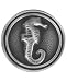 Engraved Seahorse Knob - Sea Horse