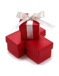Home: Koyal 2-Piece 10-Pack Square Favor Boxes, Red - Koyal