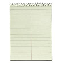 TOPS Spiral Steno Books, 6 x 9 Inches, Gregg Rule, Greentint Paper, 60 Sheets per Book, 12 Books Per Pack (8001)
