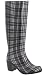 Capelli New York Ladies Simple Plaid & Zipper Ladies City Slicker Rainboot