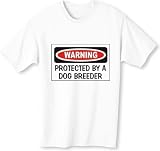 WARNING PROTECTED BY A DOG BREEDER Youth T-Shirt (for Kids) Various Colors Available