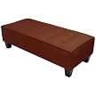 Pinpoint Dot 15-Button Bench/ Cocktail Ottoman - Red