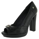 CK Jeans Women's Jackie Platform Pump,Black,42 BR/11 B US