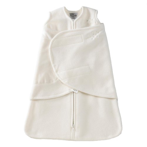 HALO SleepSack Micro-Fleece Swaddle, Cream, Newborn