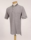 Cotton Golf Shirt with Jacquard Trim