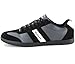 Alpine Swiss Men's Haris Trim Retro Striped Athletic Sneakers