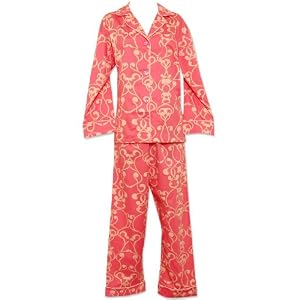 Buy Bedhead Plus Size Arabesque Pink Sateen Cotton Pajama by BedHead