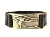 Horus Eye Bracelet, Leather, Adjustable