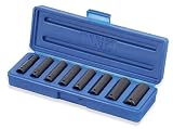 41HxJdjVyOL. SL160  Deep Impact Socket, MM 1/4 Inch   9 Piece