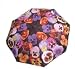PANSY pansies folding UMBRELLA compact Auto Open art