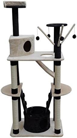 PETRUM Cat Kitten Scratcher Tree Scratching Scratch Scratcher Post Toy Climbing Sisal 71.3 inch