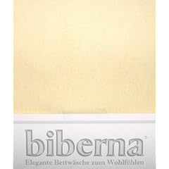 BIBERNA Feinbiber Spannbettlaken 140/200 bis 160/200, 536-zartgelb