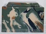 Sportsman Camoflague Cultured Marble Cremation Urn