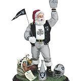 Oakland Raiders Santa Figurine