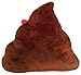 YINGGG Cute Poop Emoji Pillow Round Plush Toy, 32 x 32 x 10 cm