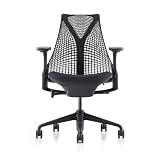 Herman Miller SAYL Chairs ハーマンミラー セイルチェア　サスペンションミドルバック／フルアジャスタブル肘：ブラック／ブラックベース／ブラックフレーム／サスペンションフィニッシュ：ブラック／ファブリック(コスモス)：ノアール