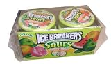 Ice Breakers Sugarless Sour Candies Pink Lemonade, Apple, Tangerine, and Watermelon