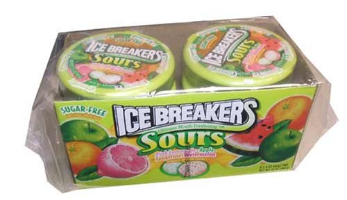 Ice Breakers Sugarless Sour Candies Pink Lemonade, Apple, Tangerine, and Watermelon by Ice Breakers Sugarless Sour Candies Pink Lemonade, Apple, Tangerine, and Watermelon