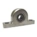Spyraflo PB1-500-AF Delrin Acetyl Bearing Pillow Block, 2 Bolt Holes, 0.500" Bore Diameter, Aluminum, Inch