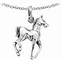 Childrens Silver Horse Pendant