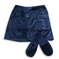 Mens Microfiber Shower Wrap And Slippers