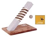 Venice Sloped Cat Scratcher in Beige & Brown