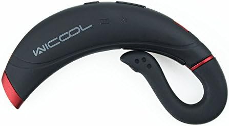 Prefeco® Wicool Bluez Open Ear Bone Conduction Wireless Bluetooth Headset Earphone - Retail Packaing (Red)