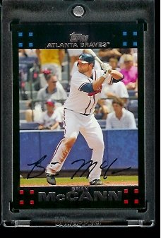 2007 Topps Red Back Brian McCann Atlanta Braves #335 Baseball Card