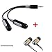 doubleur de casque adaptateur avec controle du volume individuel + Oreillette stereo couleur noir pour iPod Nano 2